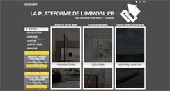 Desktop Screenshot of plateformedelimmobilier.com