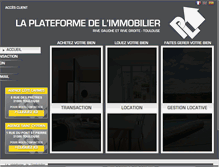 Tablet Screenshot of plateformedelimmobilier.com